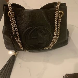 GUCCi medium soho double chain shoulder bag